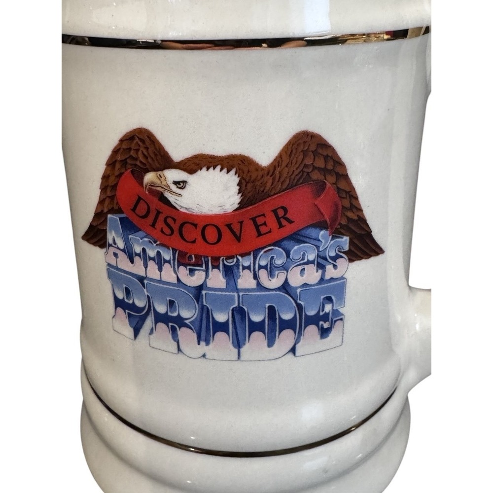 Vintage Air Force Reserve "Discover America's Pride" Beer Stein Coffee Mug - Picture 2 of 6